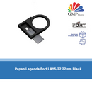 Papan Legenda Fort LAY5-22 22mm Black