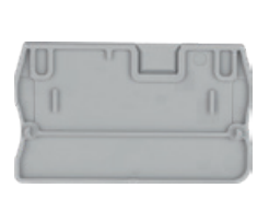 End Cap Blox P7/2.5 f/ Push-in Terminal FJ7-2.5 Grey