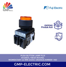 Push Button Lamp Fuji AY22EOL-10E3A Round, Momentary 22 mm 24VDC Orange/Amber 1 NO