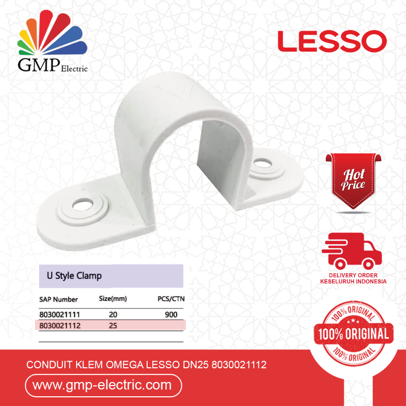 Conduit Klem Omega Lesso dn25 8030021112