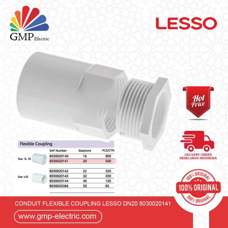 Conduit Flexible Coupling Lesso dn20 8030020141