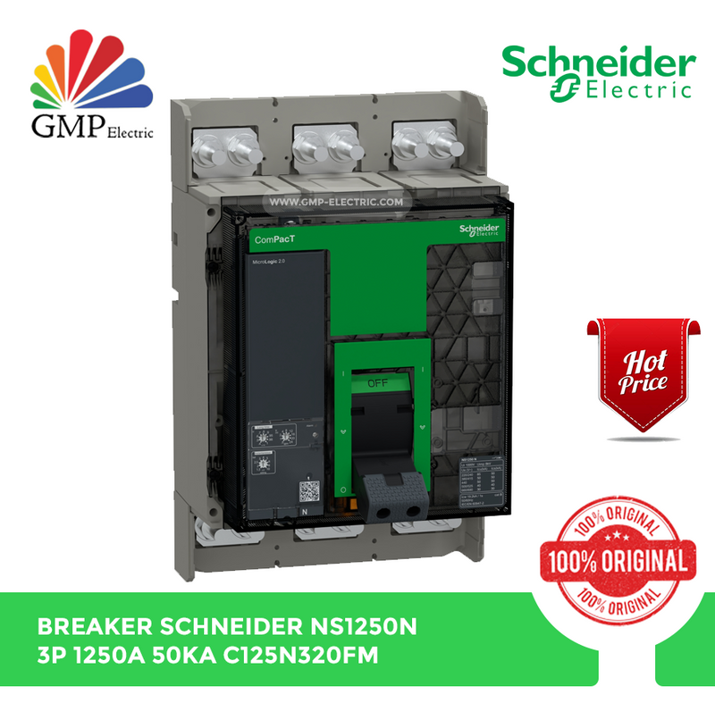 Breaker Schneider NS1250N 3P 1250A 50kA C125N320FM