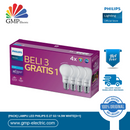 [PACK] Lampu LED Philips E-27 G3 14.5W White[3+1]