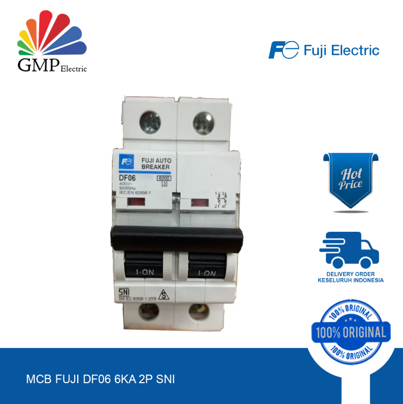 MCB Fuji DF06 6kA 2P 16A SNI