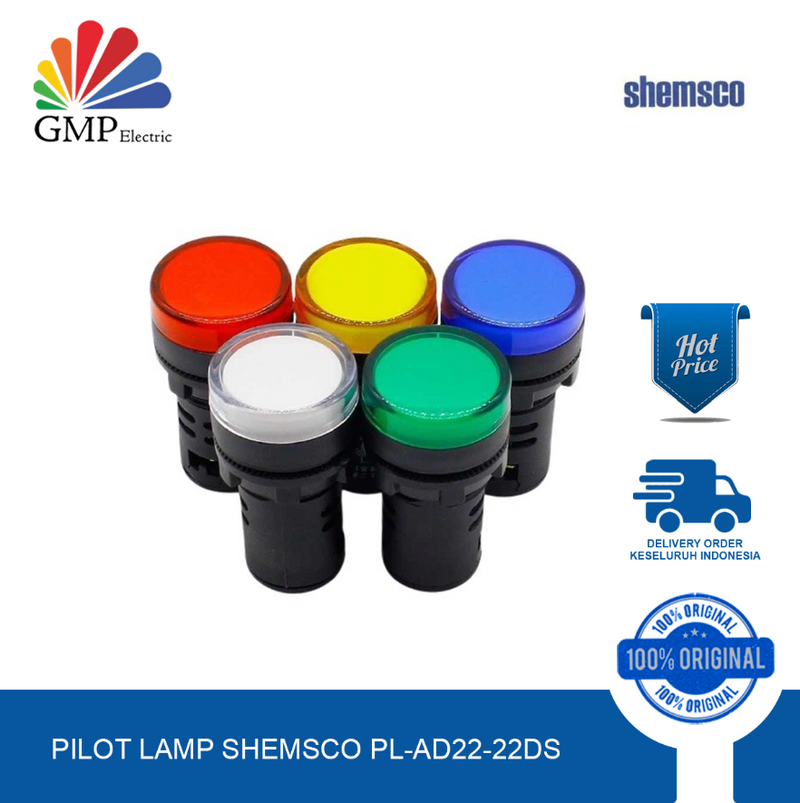 Pilot Lamp Shemsco PL-AD22-22DS-110-220V-White