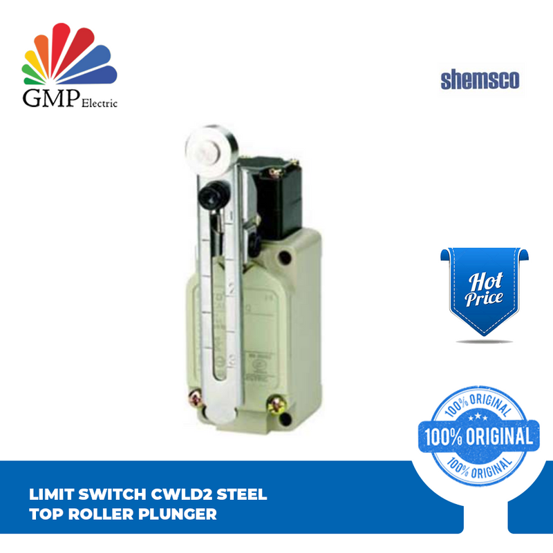 Limit Switch CWLCA12-2-Q Adjustable Steel Roller Lever Fort/Shemsco/DV