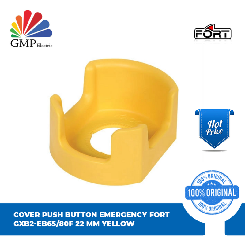 Cover Push Button Emergency Fort GXB2-EB65/80F 22 mm Yellow