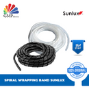 Spiral Wrapping Band Sunlux KS-6 6 mm black @10 meter