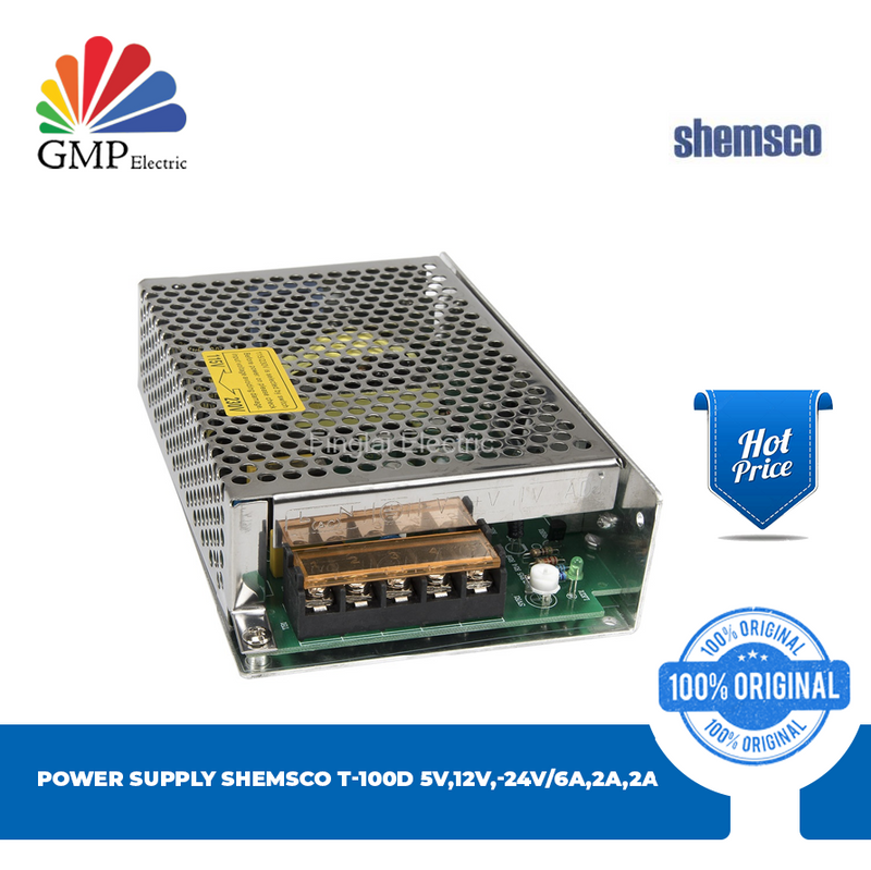 Power Supply Shemsco T-100D 5V,12V,-24V/6A,2A,2A