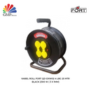 Kabel Roll Fort QD-DXW02 4 lbg  25 mtr Black  2300 W ( 3 x 1mm)