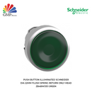 Push Button Illuminated Schneider Dia 22mm Flush Spring Return Only Head ZB4BW333 Green | ZB4BW343 Red