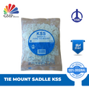 Tie Mount Sadlle KSS HC-0 19.6 x 9.5 x 5 mm White