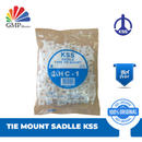 Tie Mount Sadlle KSS HC-1 15 x 10 x 7 mm White