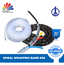 Spiral aWrapping Band KSS KS-8 8 mm White @10 meter