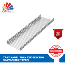 Tray Kabel Tray Tek Electro Galvanized Type U 50x50mm Silver