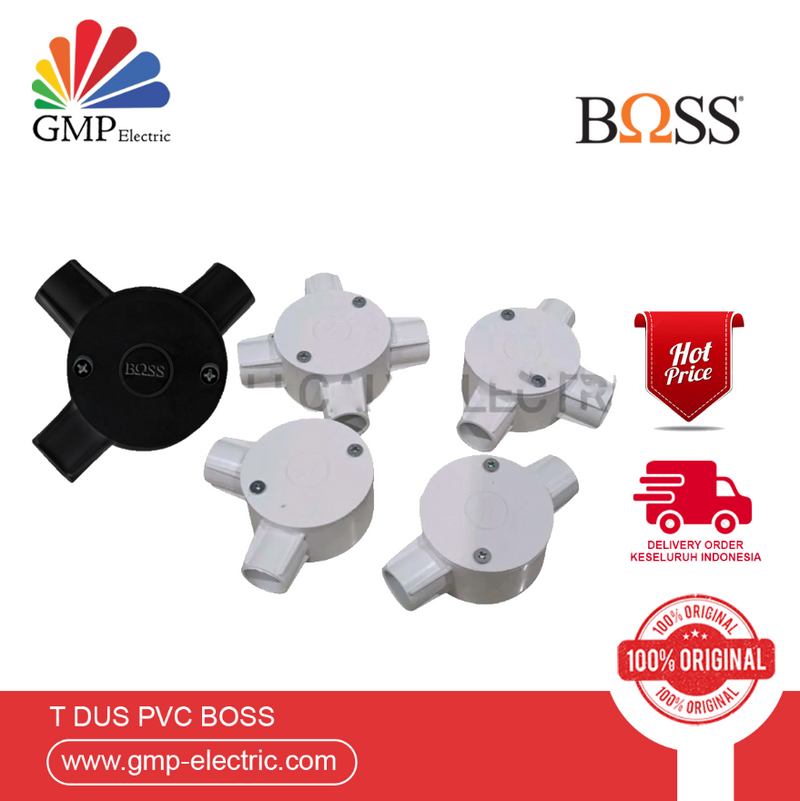 T Dus PVC Boss 20mm 4 Cabang B240/20/4WE White
