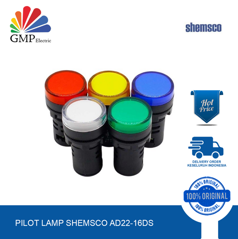 Pilot Lamp shemsco AD22-16DS 12-48V Red