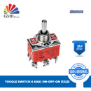 Toggle Switch 6 kaki on-off-on (1322)
