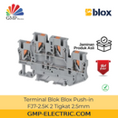 Terminal Blok Blox Push-in FJ7-2.5K 2 Tingkat 2.5mm Grey