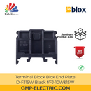 Terminal Block Blox End Plate D-FJ15W Black f/FJ-10W&15W