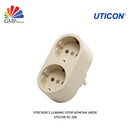 Stecker 2 Lubang Stop Kontak Arde Uticon SC-128