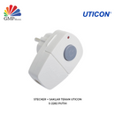 Stecker + Saklar Tekan Uticon S-2282 Putih