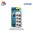 Stop Kontak Uticon ST-1482 SW 4 Lubang White OB+Saklar+Kabel