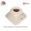 Fitting Lampu Broco 1211 Plafon Persegi Cream Max.60W