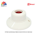 Fitting Plafon Bulat Broco 1212-55 Putih E-27, 60W Max