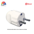 Stecker Arde Broco 2P+E Cream 16A 1331055