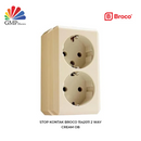 Stop Kontak Broco 1542011 2 Way Cream OB