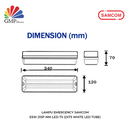 Lampu Emergency Samcom EEW 215P-NM-LED-T5 (2xT5 white LED Tube)