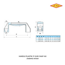 Handle Plastik Jy Huei JHAP-145 (146mm) Hitam