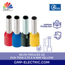 Skun Ferules GS EVN 7508 0.75x8 mm Yellow
