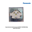 Stop Kontak Arde Panasonic WESJP-1121MWS Wide Style (CP) Silver