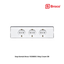 Stop Kontak Broco 15330055 3 Way Cream OB