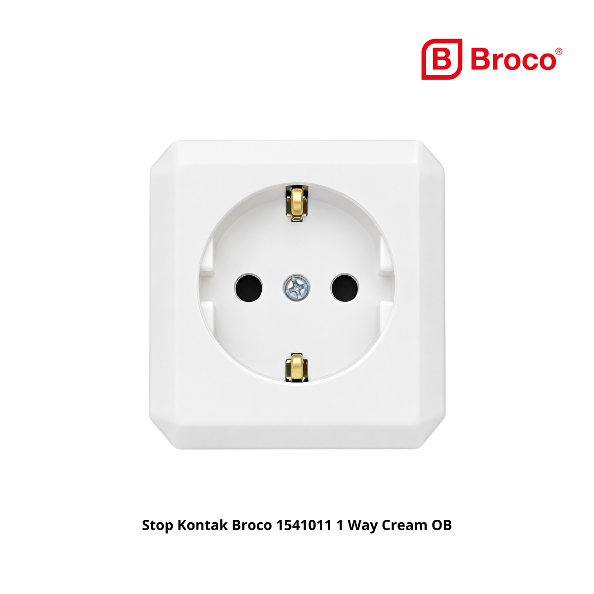 Stop Kontak Broco 1541011 1 Way Cream OB