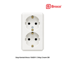 Stop Kontak Broco 1542011 2 Way Cream OB