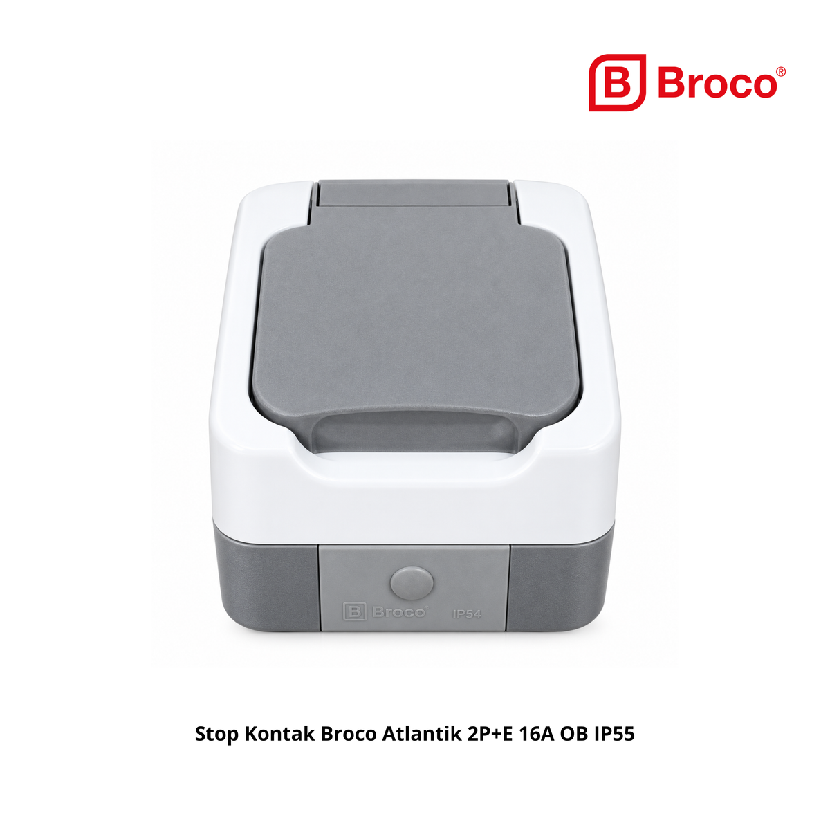 Stop Kontak Broco Atlantik 2P+E 16A OB IP55