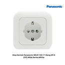 Stop Kontak Panasonic WEJP-1121-7 1 Gang 2P+E (CP) Wide Series White