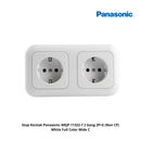 Stop Kontak Panasonic WEJP-11322-7 2 Gang 2P+E (Non CP) White Full Color Wide C