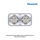 Stop Kontak Panasonic WEJP-11322-7 2 Gang 2P+E (Non CP) White Full Color Wide C