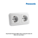 Stop Kontak Panasonic WEJP-11322-7 2 Gang 2P+E (Non CP) White Full Color Wide C