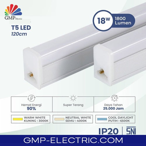 Lampu LED Luxen T5 18W 3000K WW T518PLSWW 120cm