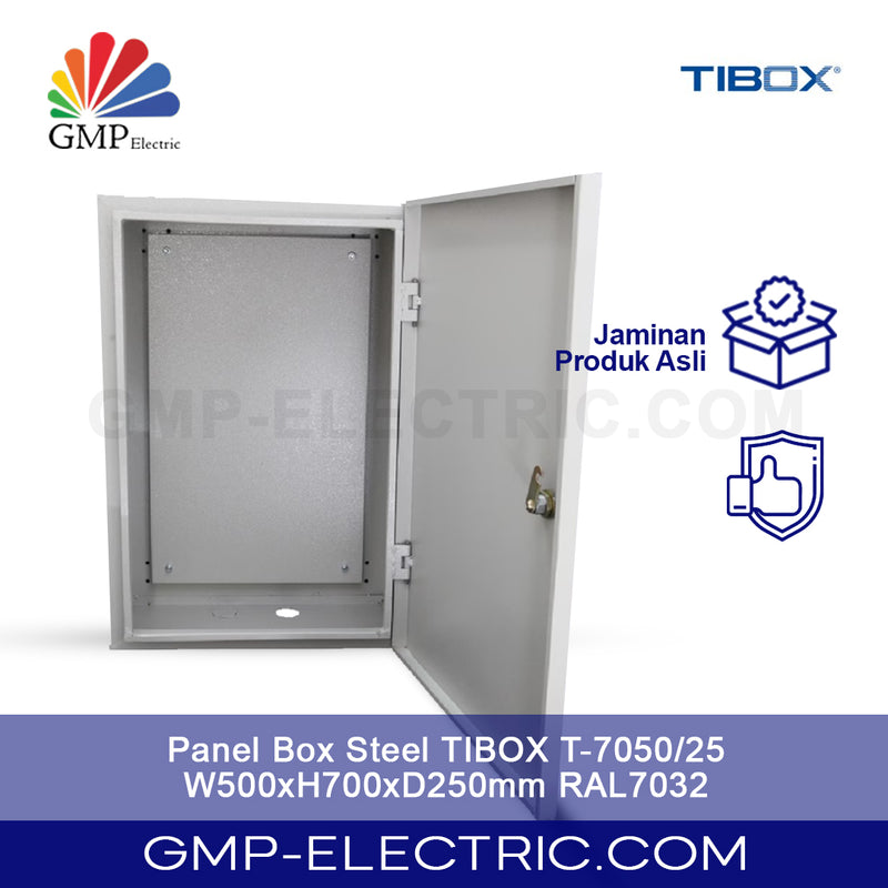Panel Box Steel TIBOX T-7050/25 W500xH700xD250mm RAL7032