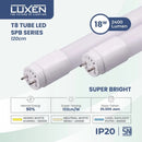 Lampu Luxen TL T8 LED 18W Super Bright 6500K White TL18SPBCDL