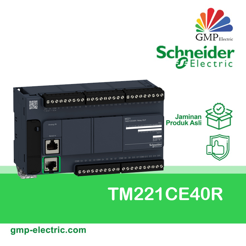 Schneider PLC TM221CE40R 40 I/O Relay Ethernet Com