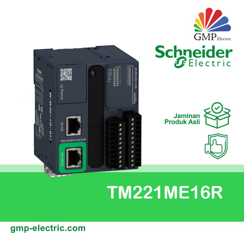 PLC Schneider TM221ME16R 16 I/O Relay, Ethernet Com