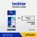 Label Tape Cassete Brother TZE-151 24 mm Black on Clear