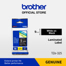 Label Tape Cassete Brother TZE-325 9mm Black on White